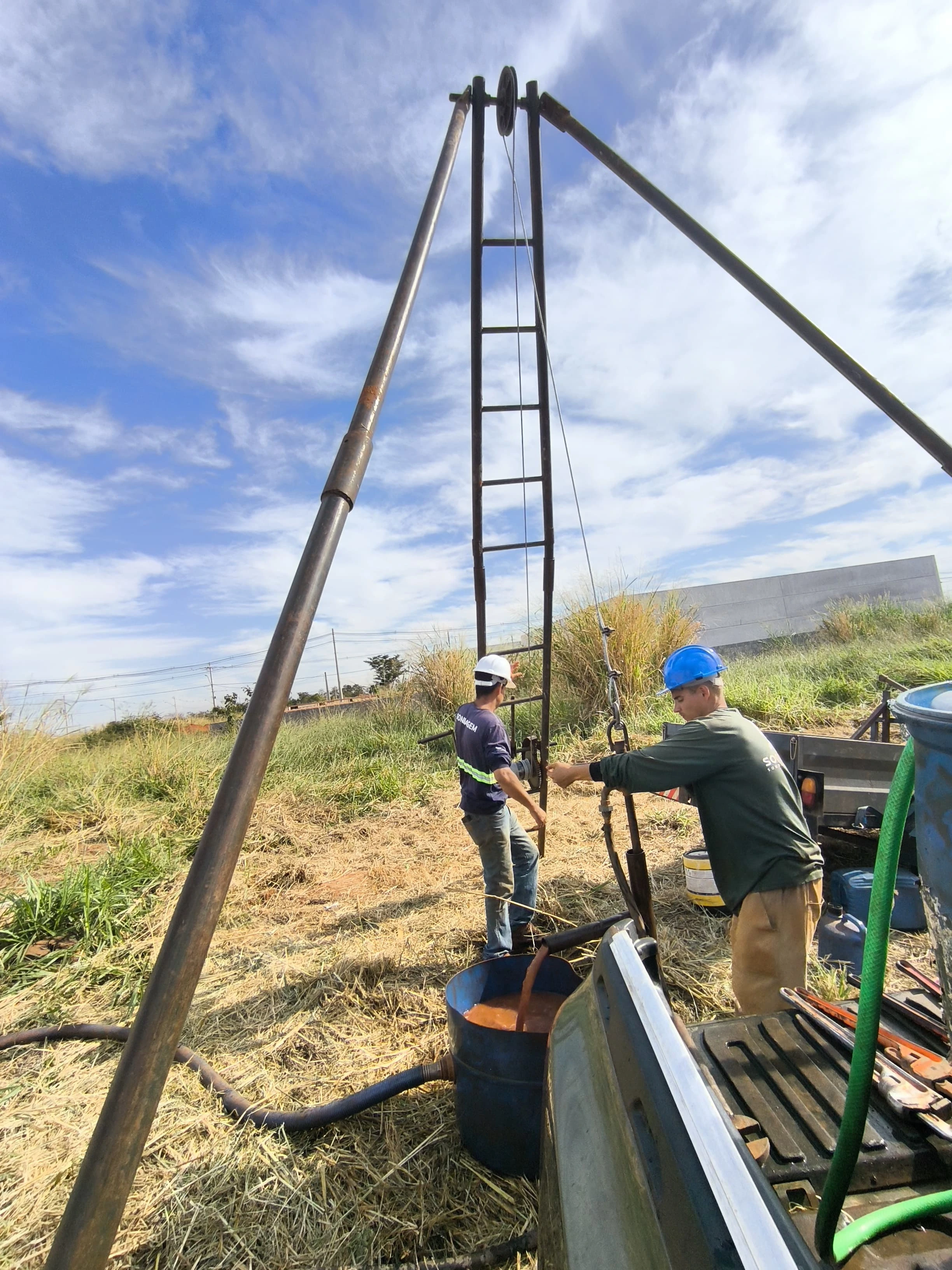 Sondagem SPT em Americo de Campos